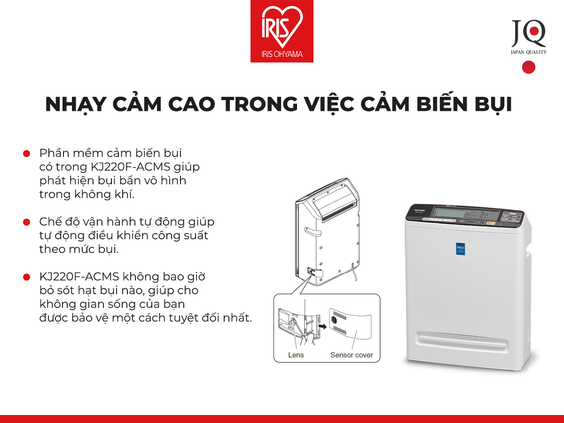 Máy lọc không khí IRIS OHYAMA KJ220F-ACMS - hình 4